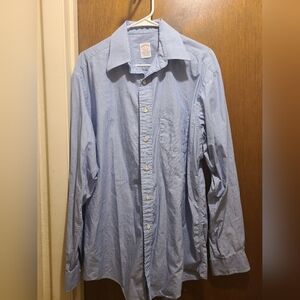 VTG Brooks Brothers Makers Blue Button Down Shirt Mens 16-5, Pre-owned